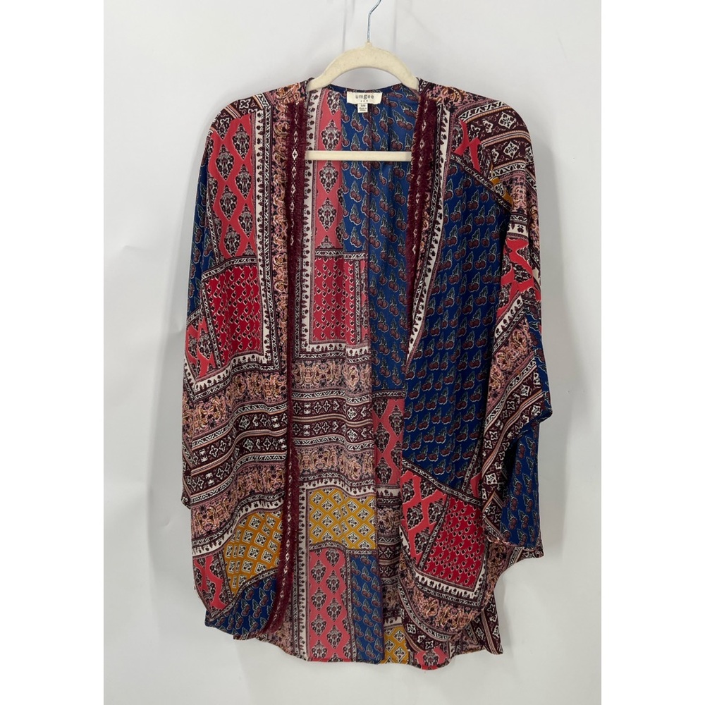 Umgee Patchwork, Open Front Cocoon Style Poncho K… - image 2